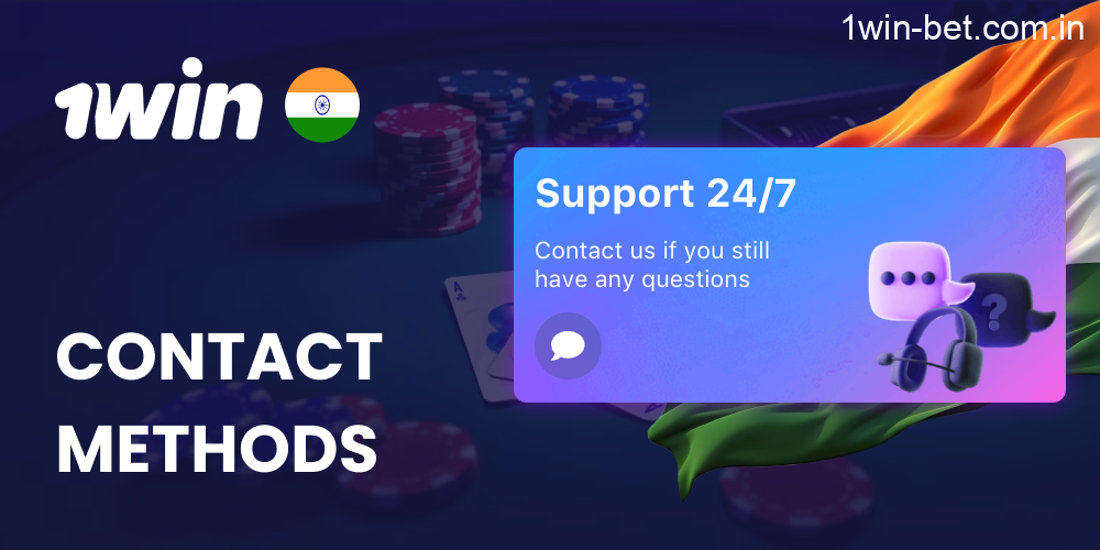 Contacts Methods in 1win India