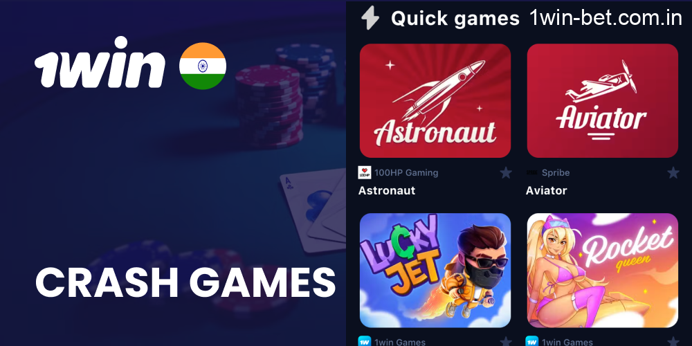 Crash Games in 1win India