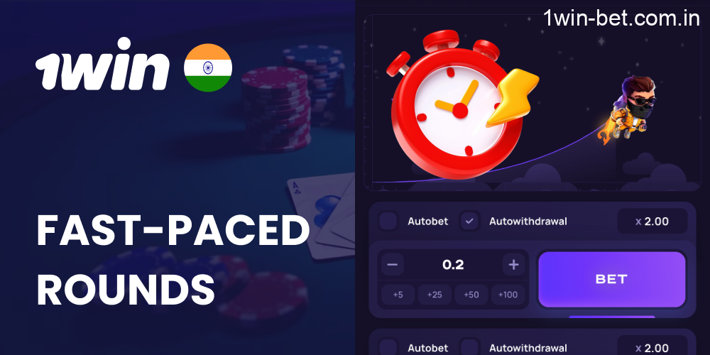 Fast-Paced Rounds in 1win Lucky Jet Game