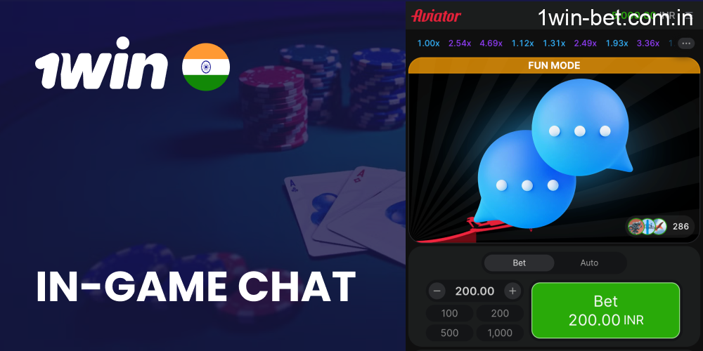 In-Game Chat on 1win Aviator Game