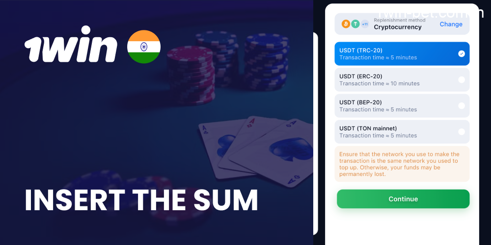 Insert the Sum in 1win India