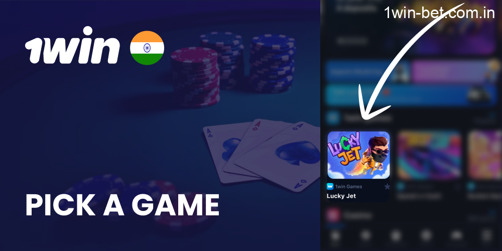 Pick a game in 1win India