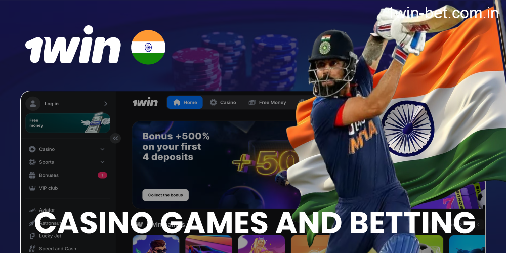 Live Casino Games and Betting Sports in 1win India