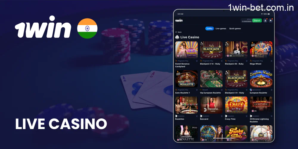Live Casino in 1win India